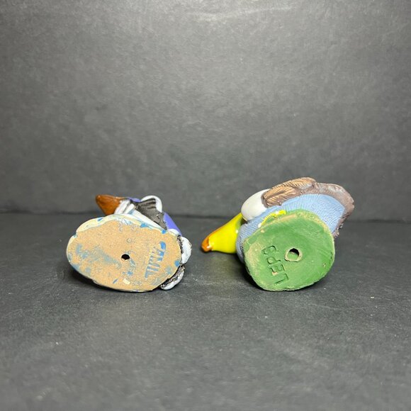 VTG Lot of 2 Peruvian Mini Clay Coastal Camil Dolphin & Leps Pelican Figurines - Picture 6 of 7